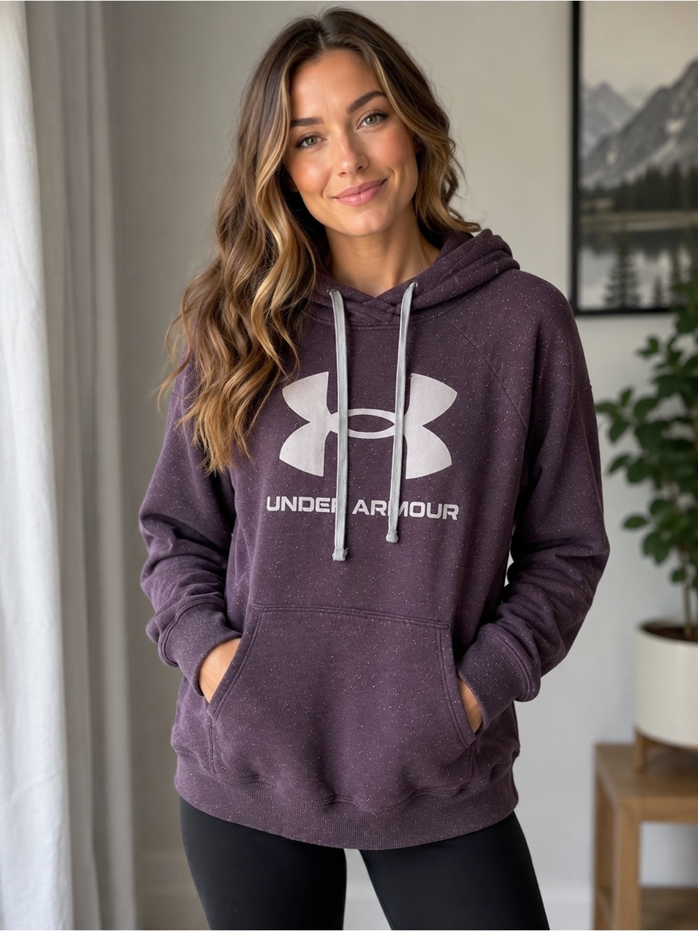 Under Armour Women's Plum Logo Pullover Hoodie